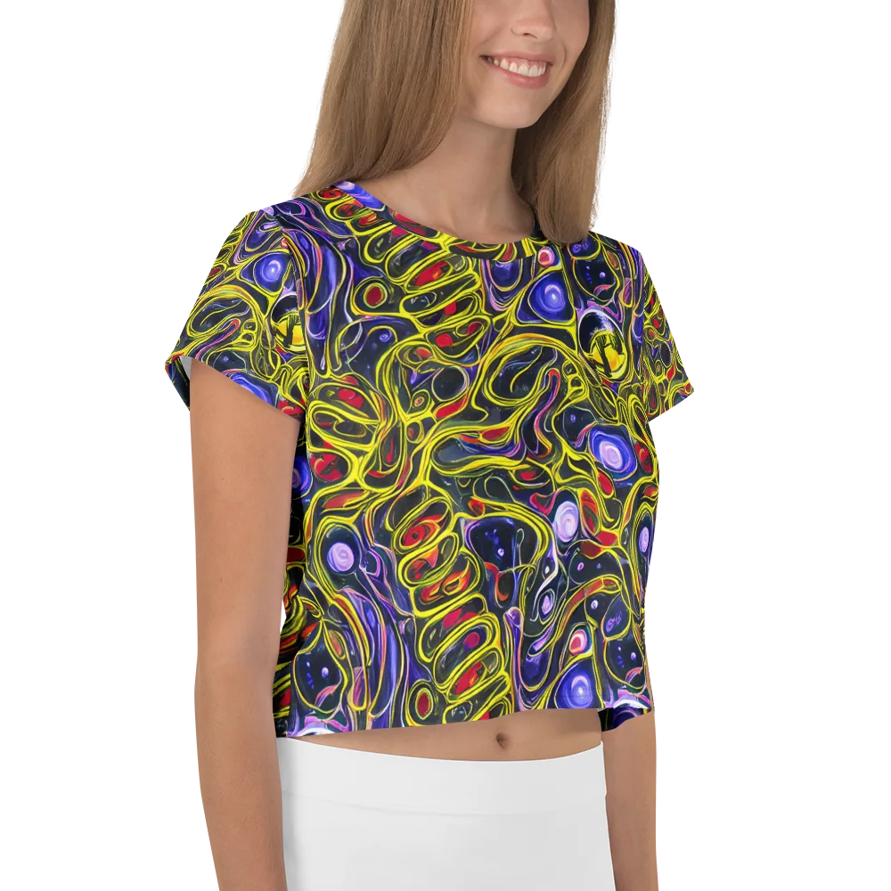 Prismatic Circuitry on Crop Tee — Right