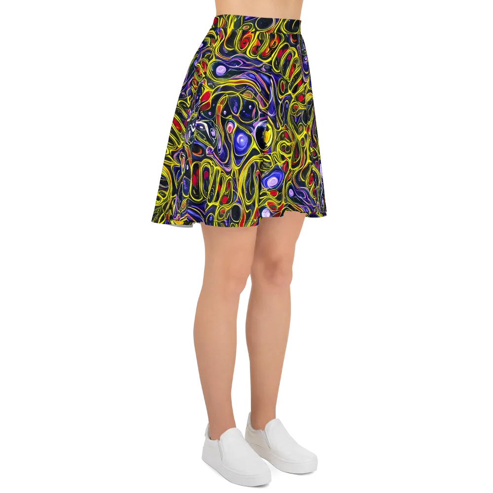 Prismatic Circuitry on Skater Skirt — Right