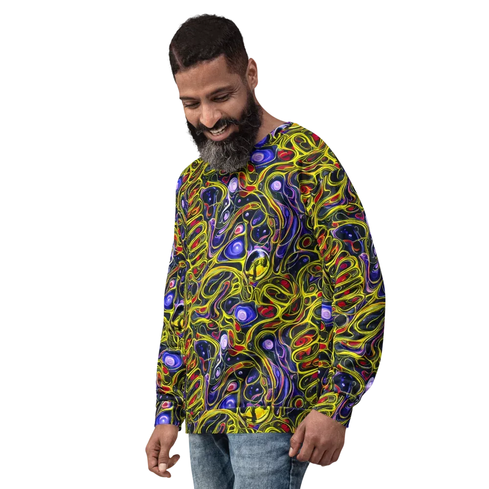 Prismatic Circuitry on Sweatshirt — Left Front