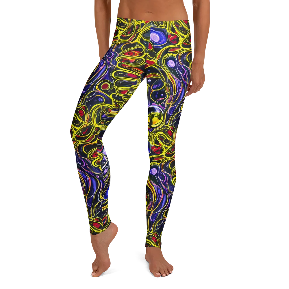 Prismatic Circuitry on Leggings — Front