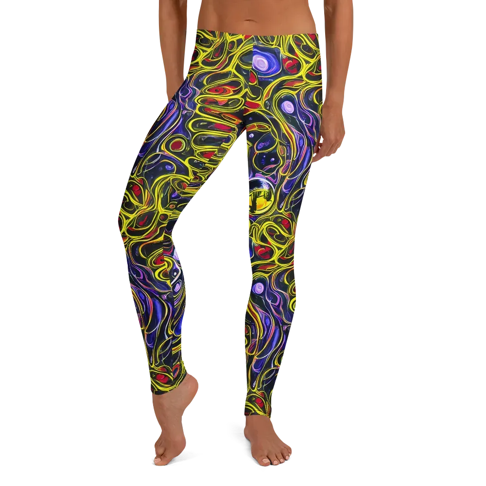 Prismatic Circuitry on Leggings — Front