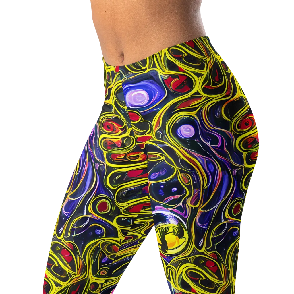 Prismatic Circuitry on Leggings — Left Front