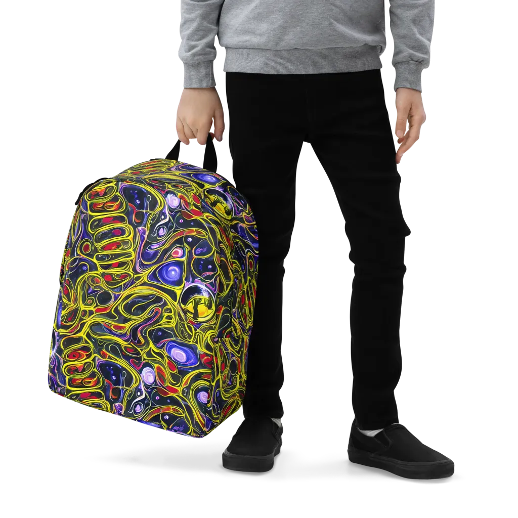 Prismatic Circuitry on Minimalist Backpack — Zoomed-in