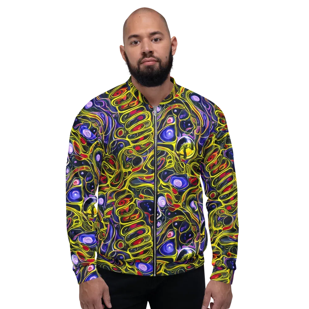 Prismatic Circuitry on Bomber Jacket — Front