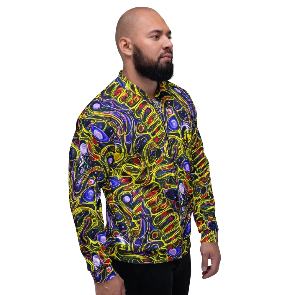 Prismatic Circuitry on Bomber Jacket — Right