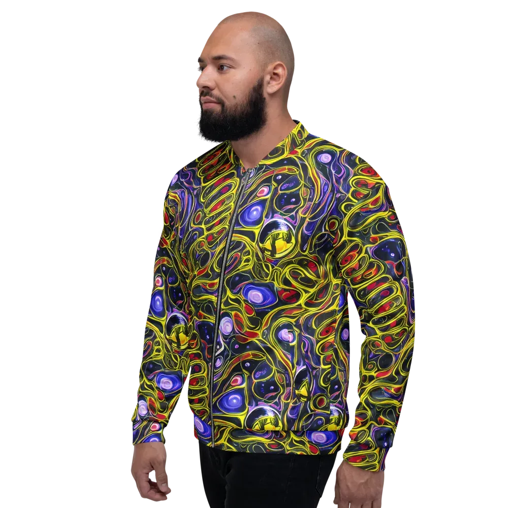 Prismatic Circuitry on Bomber Jacket — Left