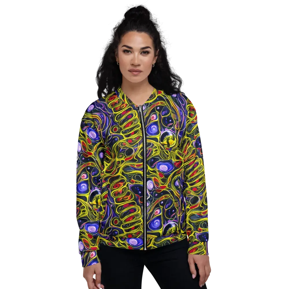 Prismatic Circuitry on Bomber Jacket — Front