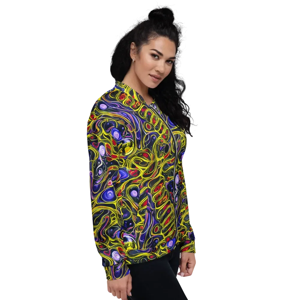 Prismatic Circuitry on Bomber Jacket — Right