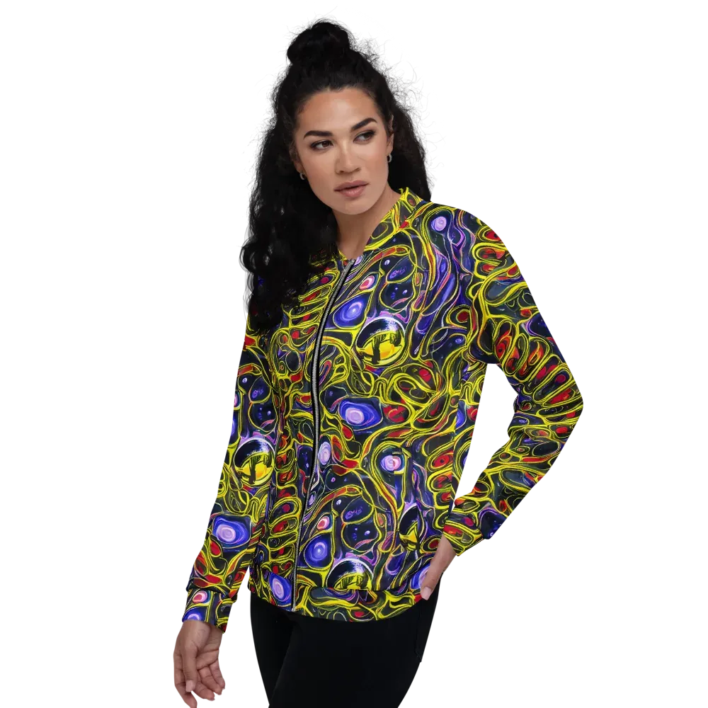 Prismatic Circuitry on Bomber Jacket — Left