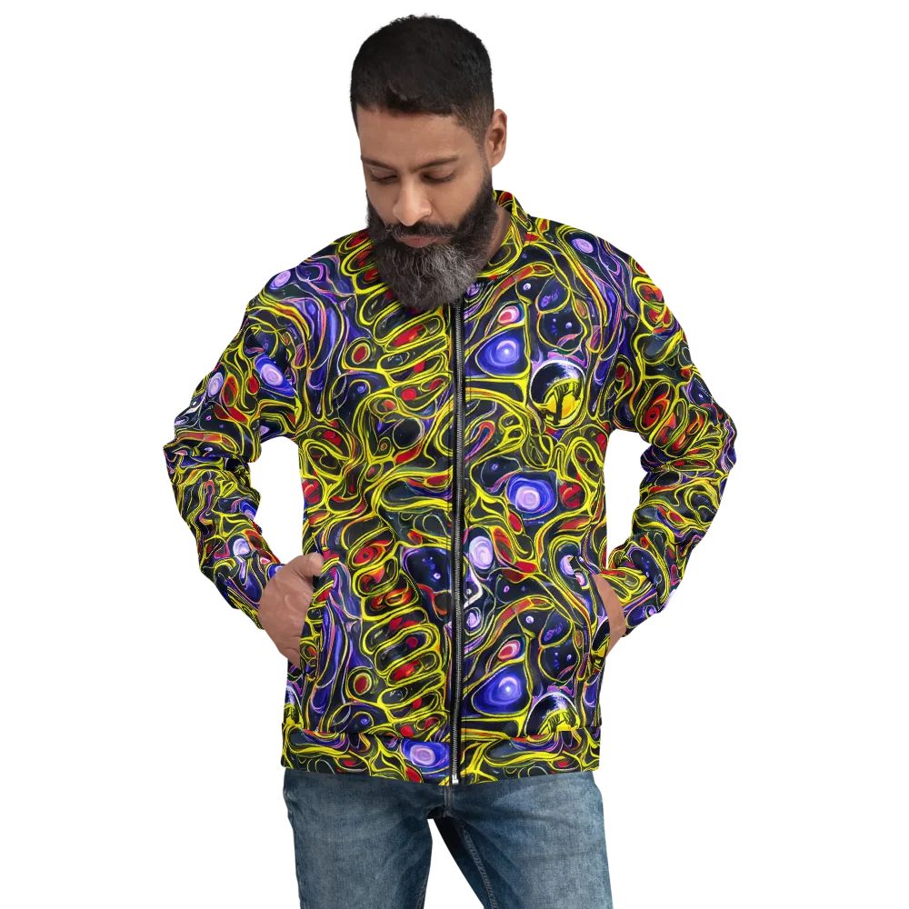 Prismatic Circuitry on Bomber Jacket — Front