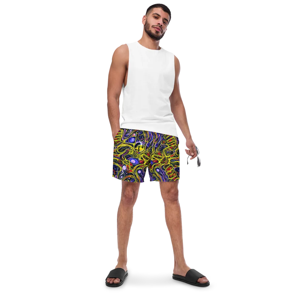 Prismatic Circuitry on Swim Trunks — Front