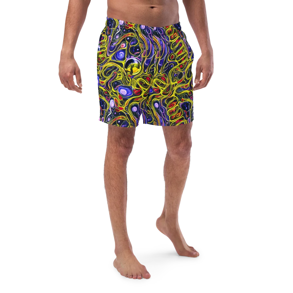 Prismatic Circuitry on Swim Trunks — Front