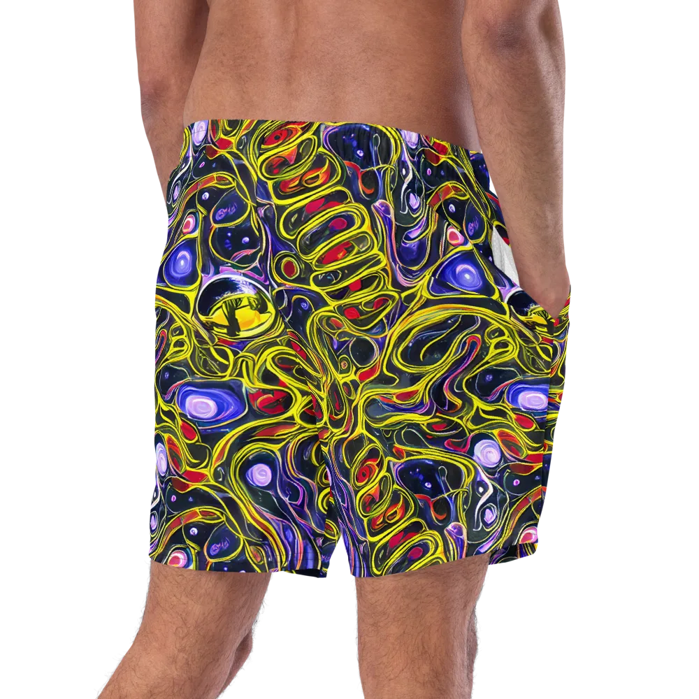 Prismatic Circuitry on Swim Trunks — Right Back