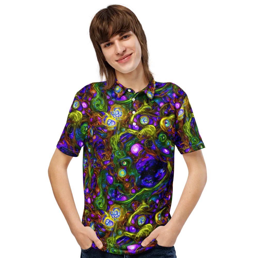 Electric Organica on Men's Slim Fit Polo Shirt — Front