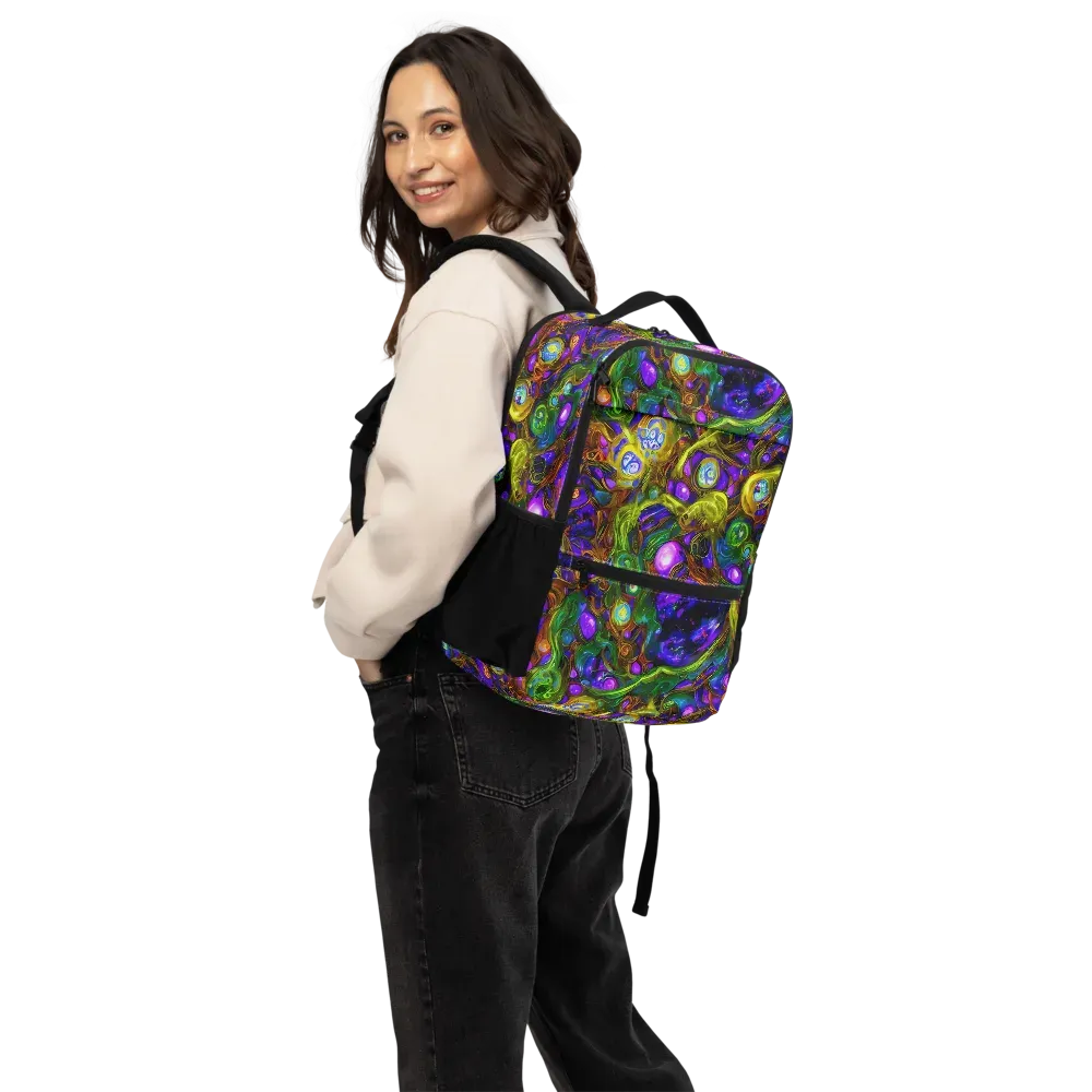 Electric Organica on Utility Backpack — Back