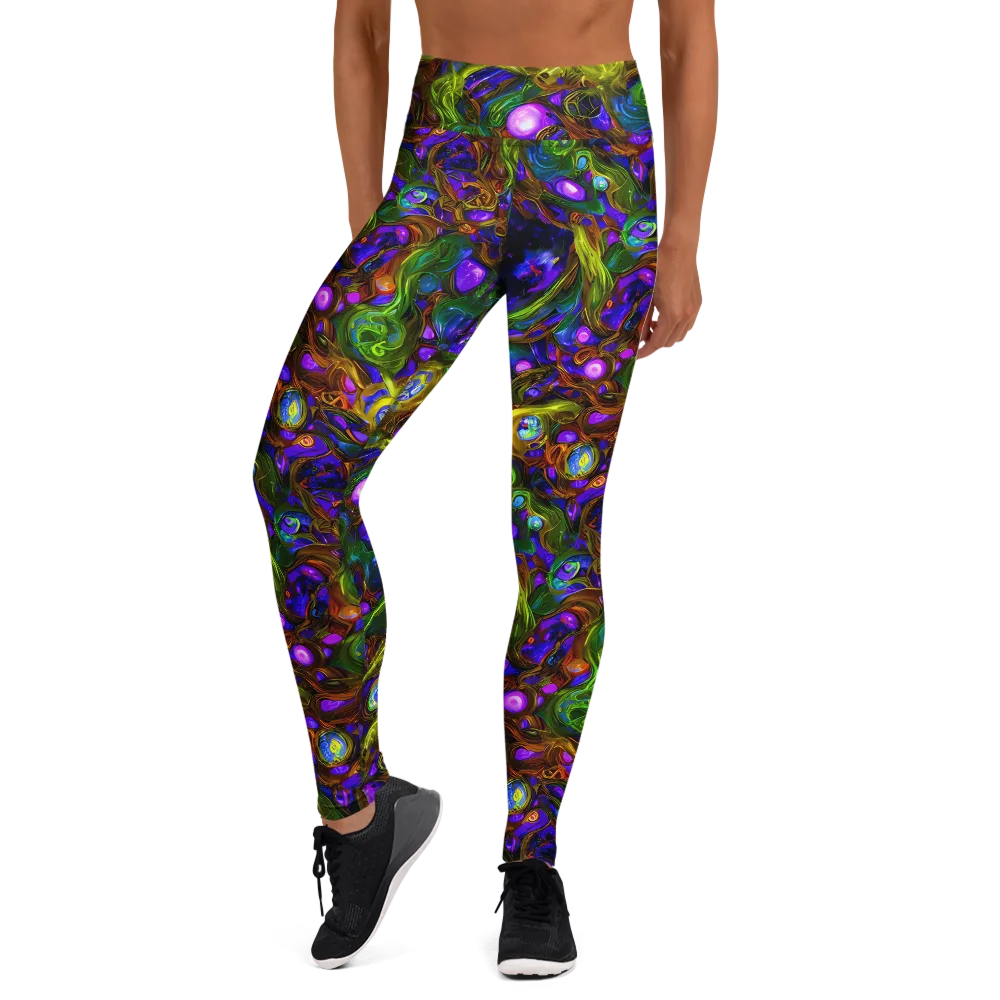Electric Organica on Yoga Leggings — Front