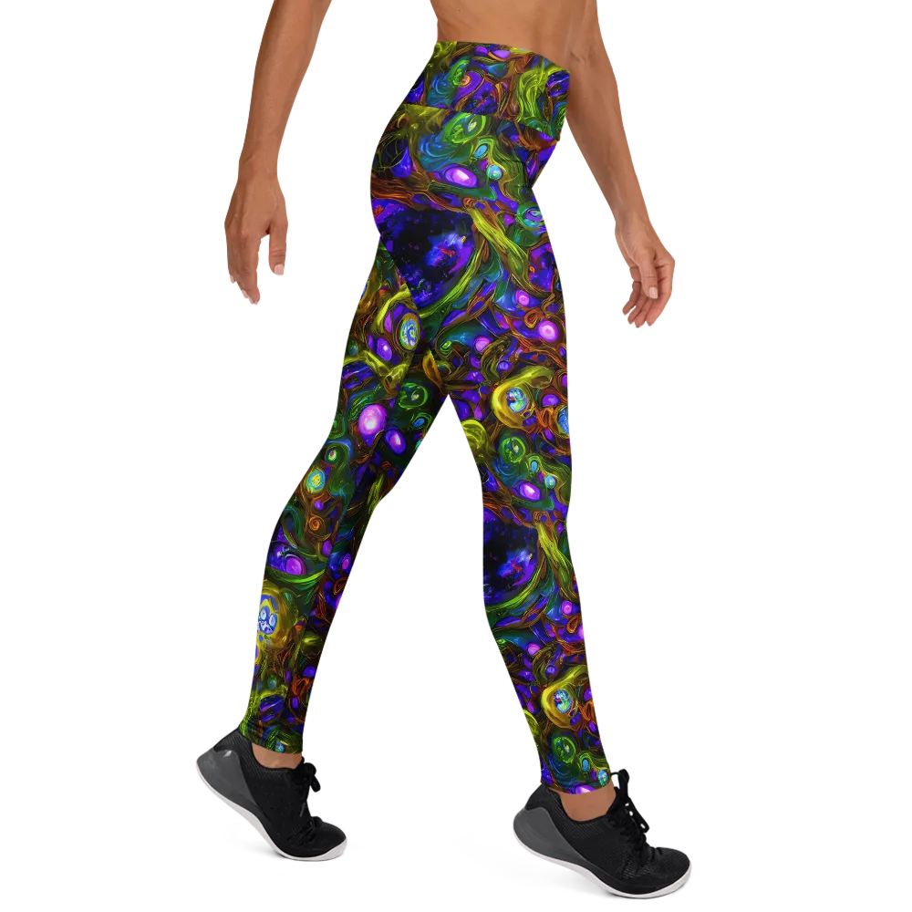 Electric Organica on Yoga Leggings — Right