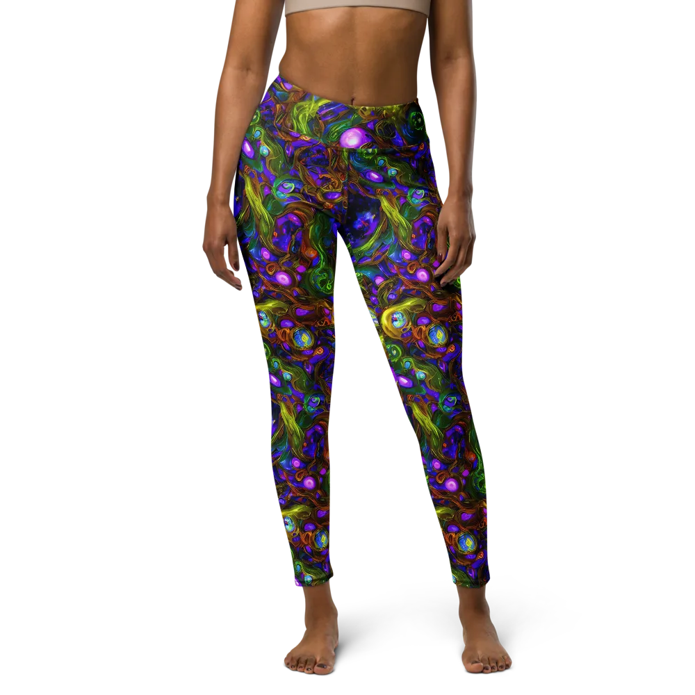 Electric Organica on Yoga Leggings — Front