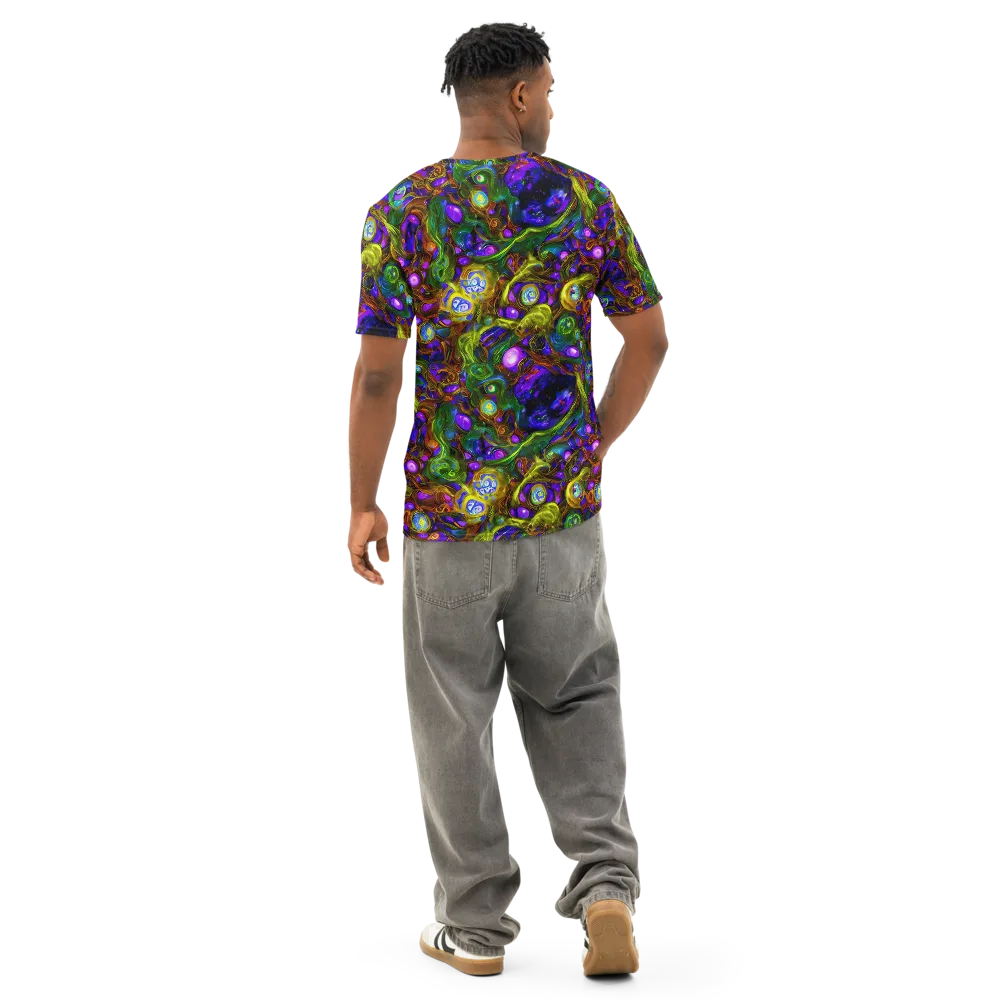 Electric Organica on Men's Cotton Crew Neck T-Shirt — Back