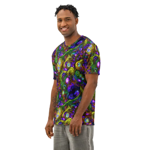 Electric Organica on a Men's Cotton Crew Neck T-Shirt