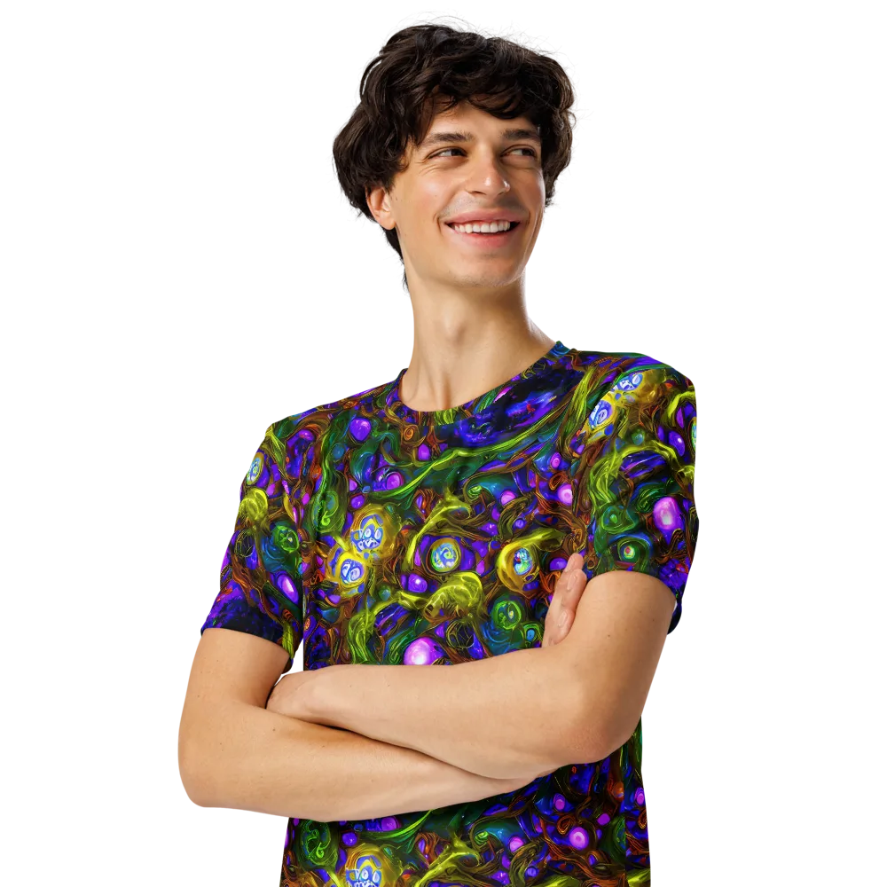 Electric Organica on Men's Crew Neck T-Shirt — Left Front