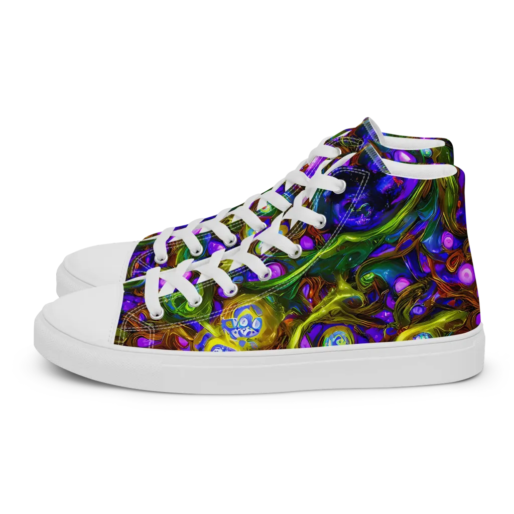Electric Organica on Men's High Top Canvas Shoes — Left