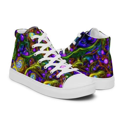 Electric Organica on a Men's High Top Canvas Shoes