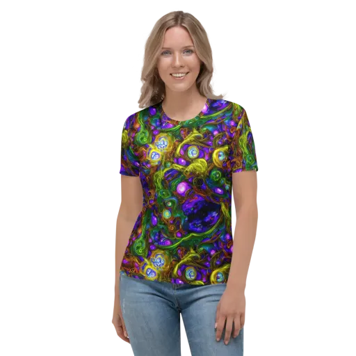 Electric Organica on a Women's Crew Neck T-Shirt