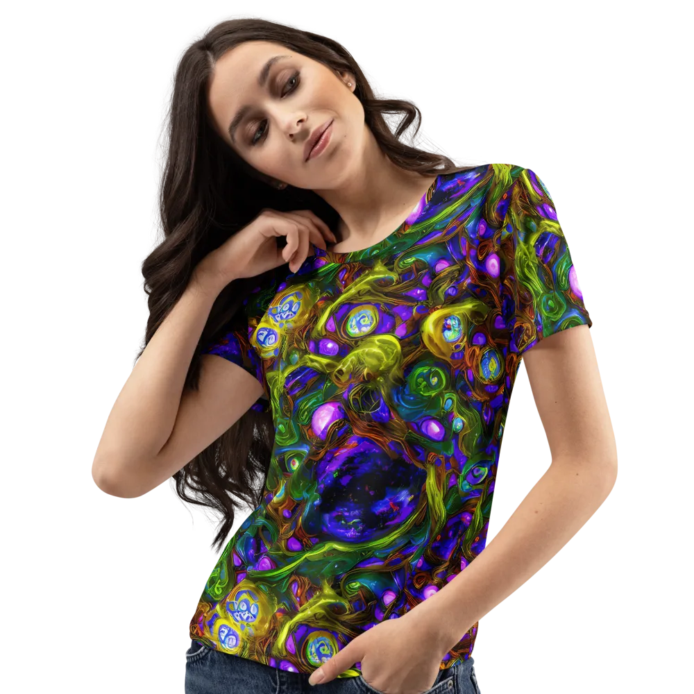 Electric Organica on Women's Crew Neck T-Shirt — Left Front