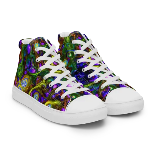 Electric Organica on a Women's High Top Canvas Shoes