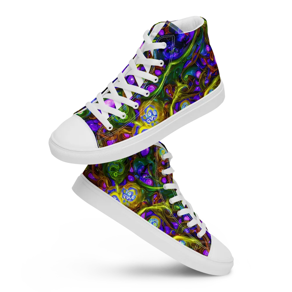 Electric Organica on Women's High Top Canvas Shoes — Front