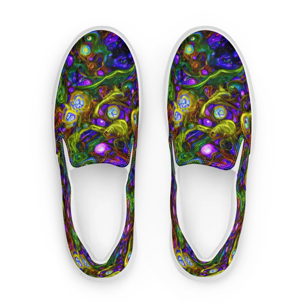 Electric Organica on Men's Slip-On Canvas Shoes — Front