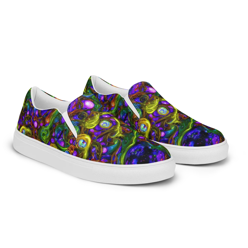 Electric Organica on Men's Slip-On Canvas Shoes — Right Front