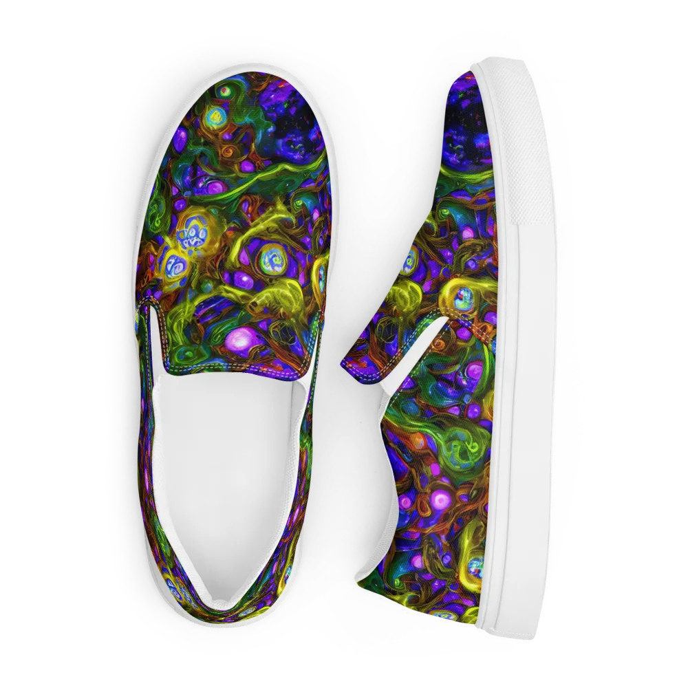 Electric Organica on Men's Slip-On Canvas Shoes — Front