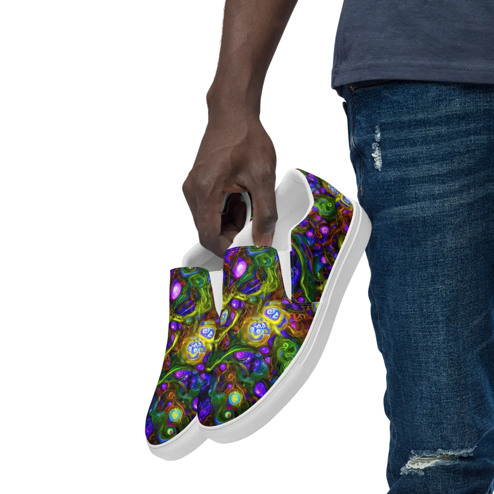Electric Organica on Men's Slip-On Canvas Shoes — Left Front