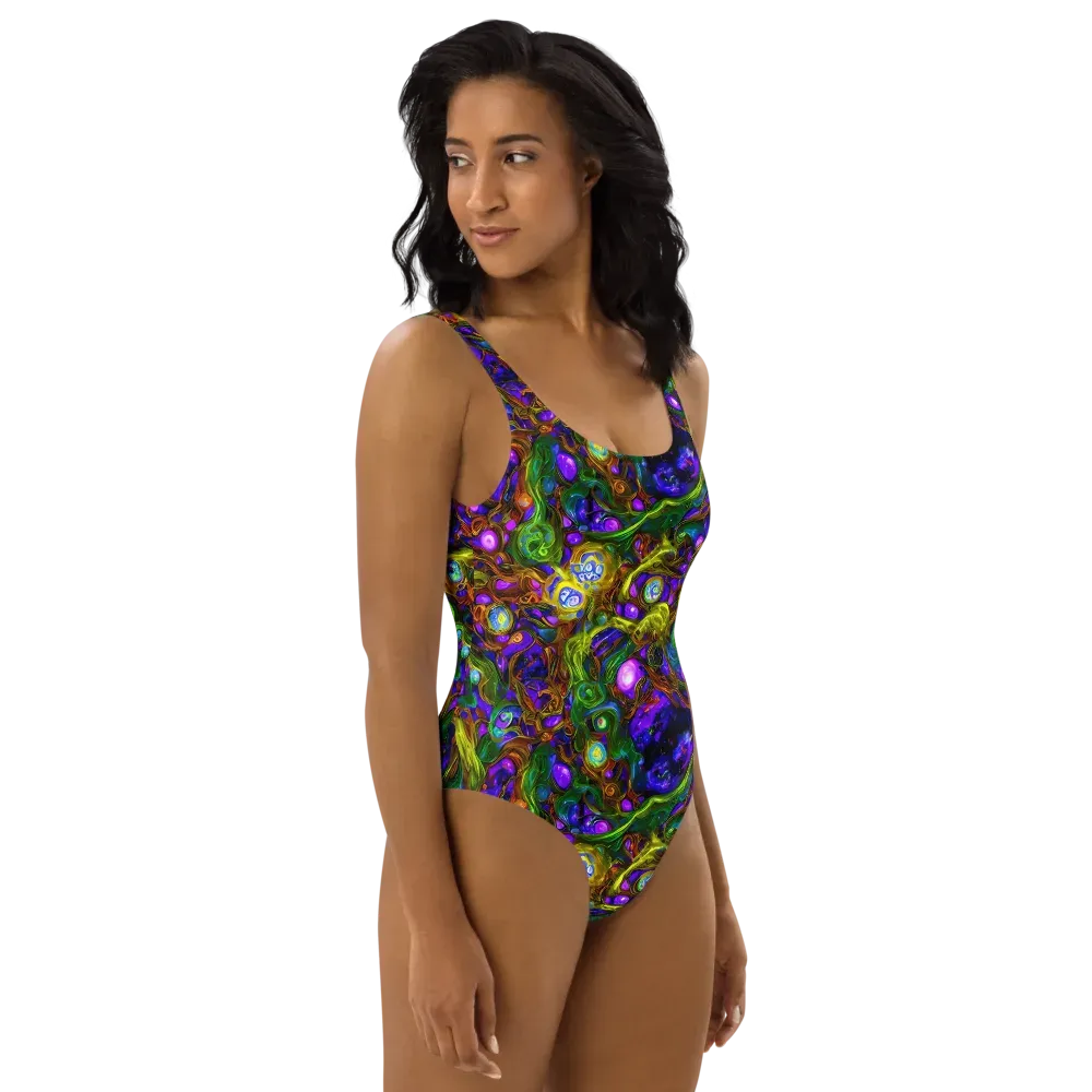 Electric Organica on One-Piece Swimsuit — Right