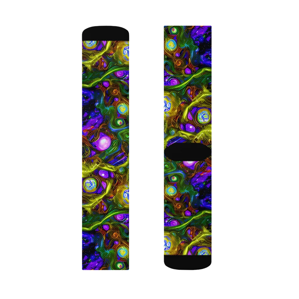 Electric Organica on Socks — Left Sock