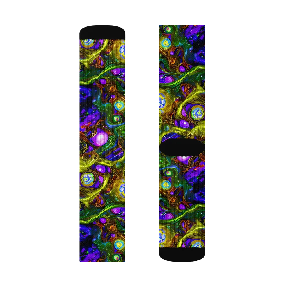 Electric Organica on Socks — Right Sock