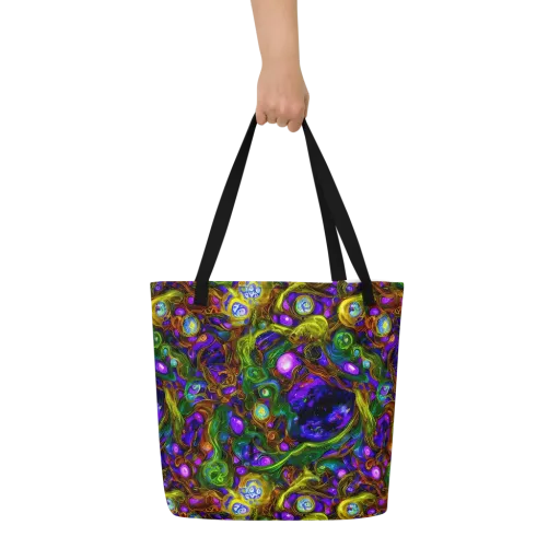 Electric Organica on a Large Tote Bag W/ Pocket