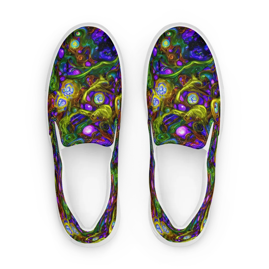 Electric Organica on Women's Slip-On Canvas Shoes — Front