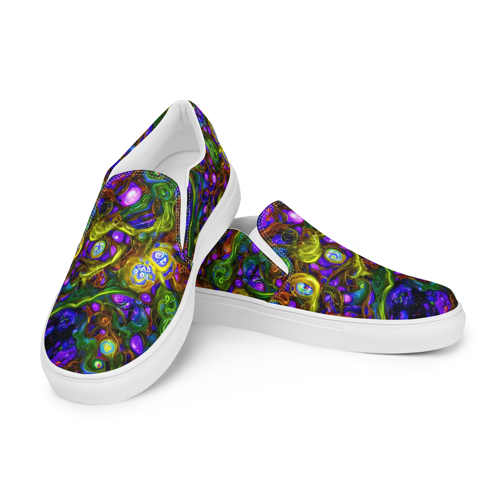 Electric Organica on Women's Slip-On Canvas Shoes — Left Front