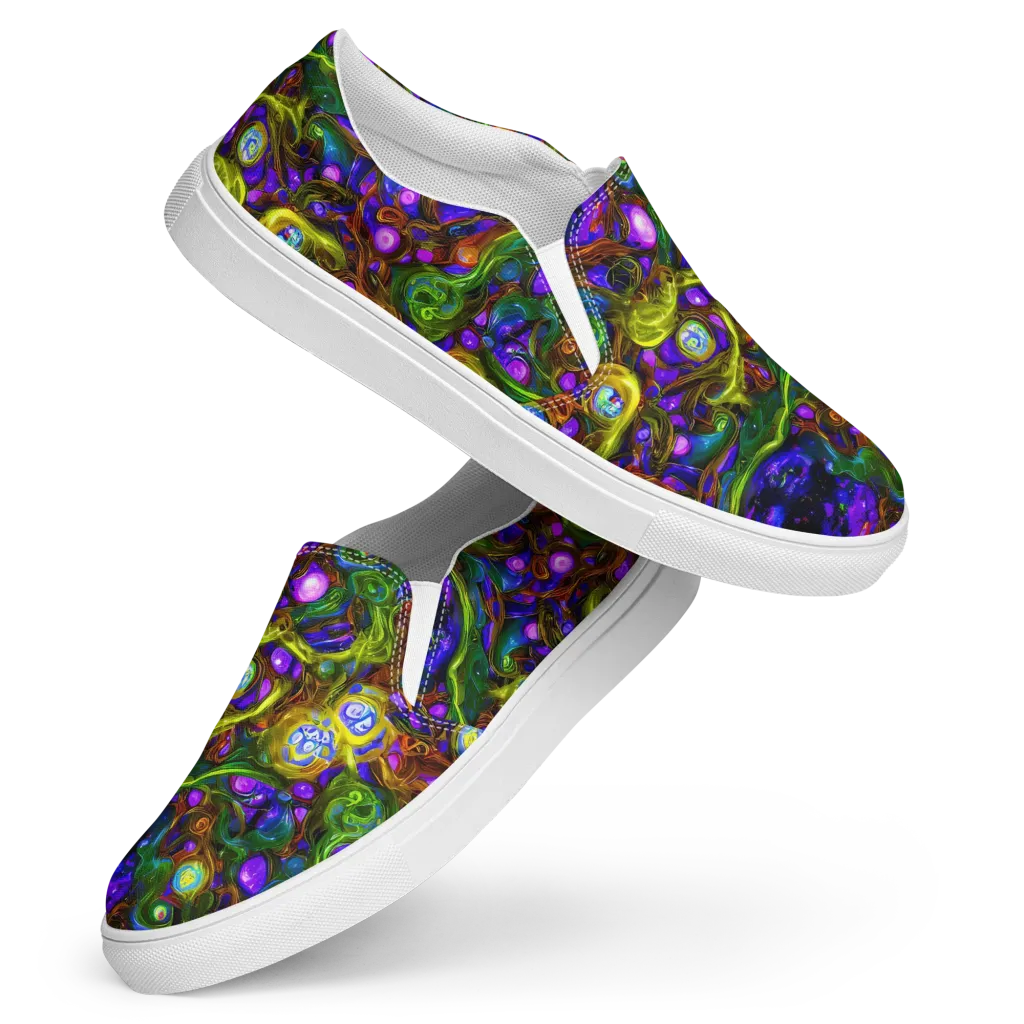 Electric Organica on Women's Slip-On Canvas Shoes — Front