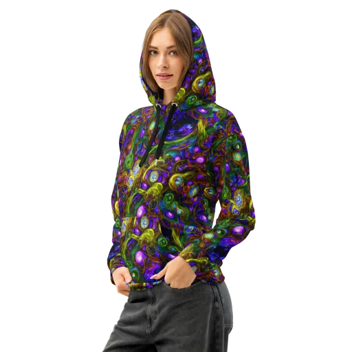 Electric Organica on a Cotton Hoodie