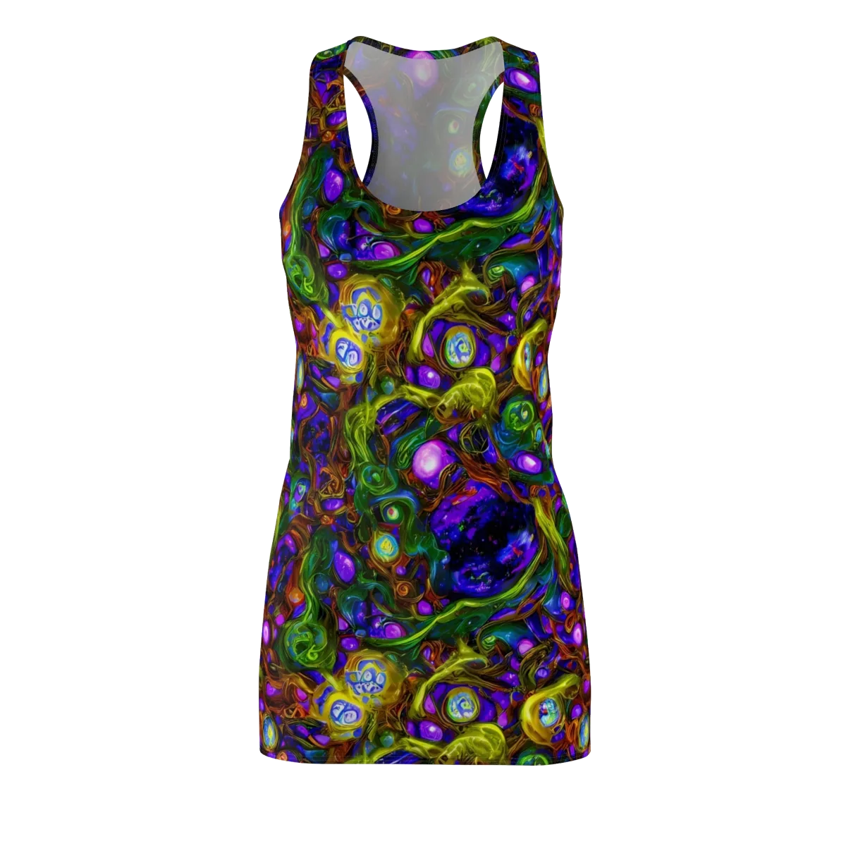 Electric Organica on Racerback Dress — Front