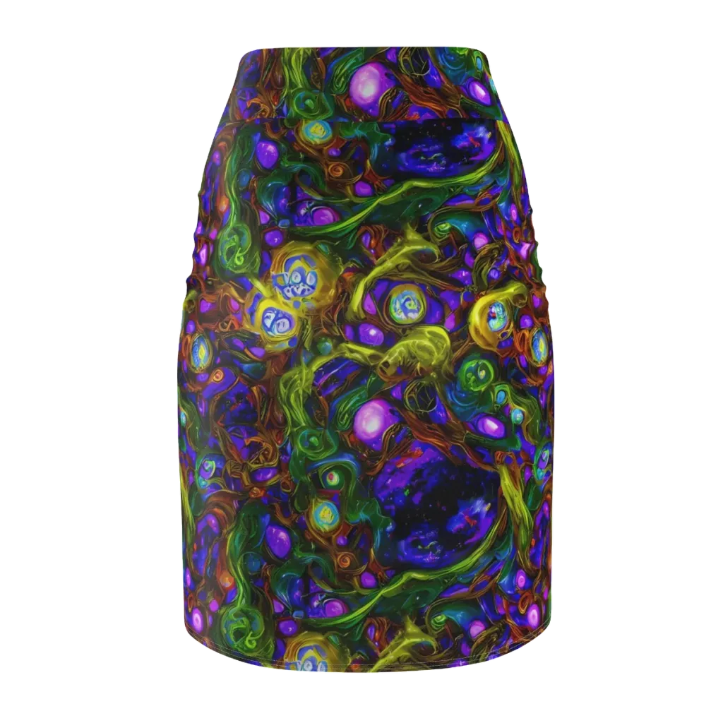 Electric Organica on Pencil Skirt — Back