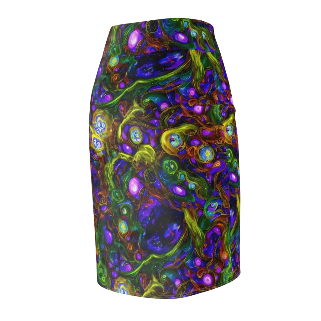 Electric Organica on Pencil Skirt — Back Side