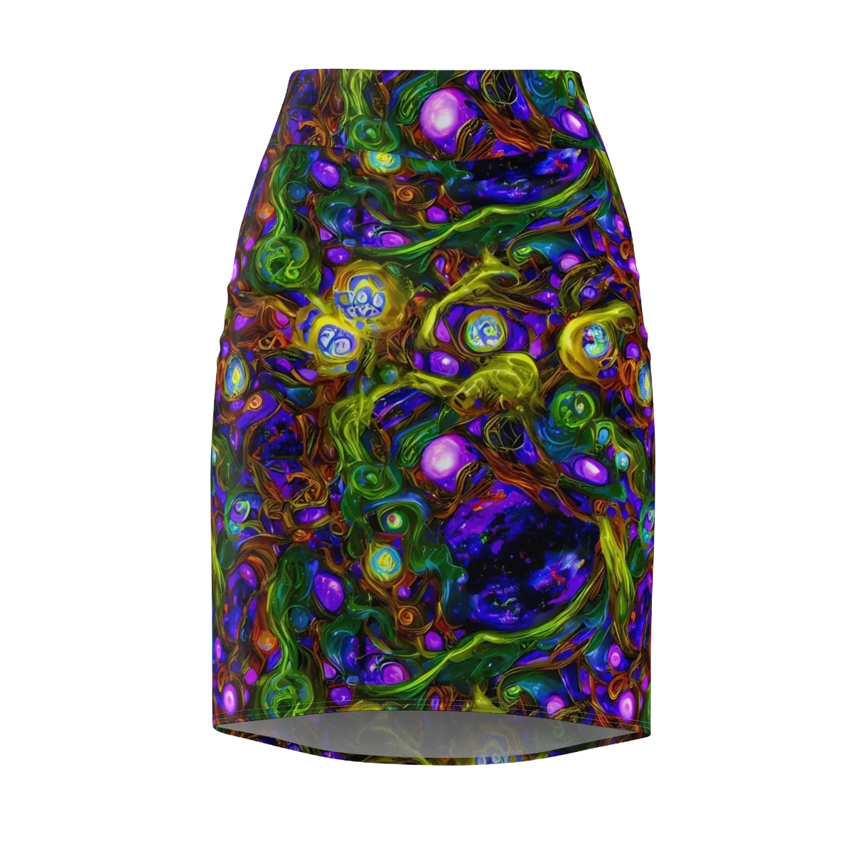 Electric Organica on Pencil Skirt — Front