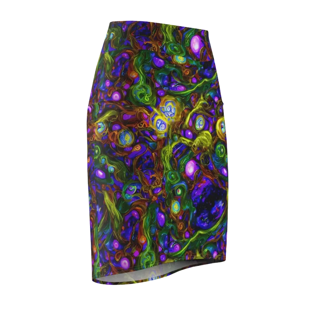 Electric Organica on Pencil Skirt — Front Side