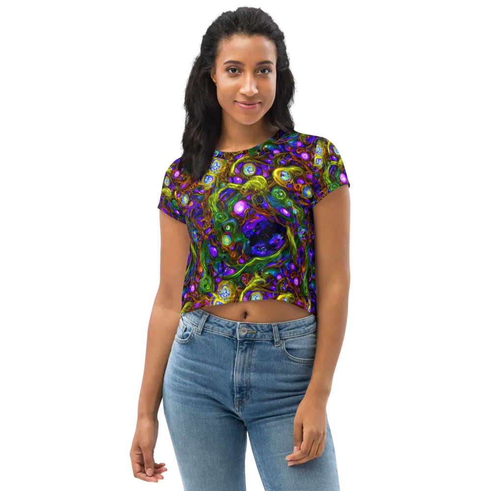 Electric Organica on Crop Tee — Front