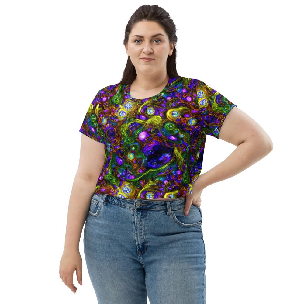 Electric Organica on Crop Tee — Front